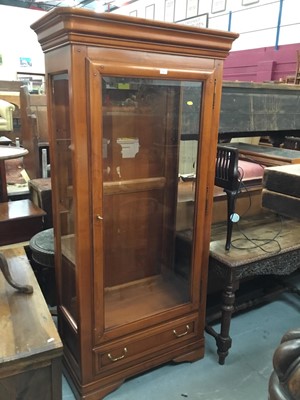 Lot 902 - Modern Cherry wood  display cabinet