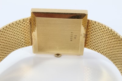 Lot 65 - 18ct gold Swiss ladies watch