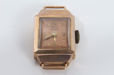 Lot 105 - Two ladies 9ct gold wristwatches