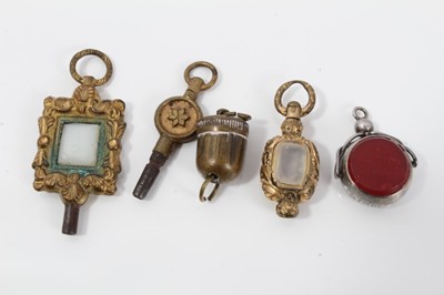 Lot 109 - Group of Victorian watch fobs/keys