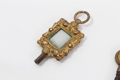 Lot 109 - Group of Victorian watch fobs/keys
