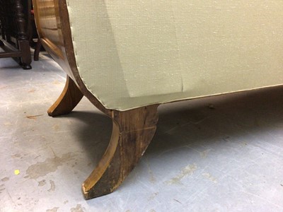 Lot 605 - Very large 19th century Continental Biedermeier maple veneered sofa