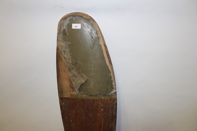 Lot 257 - Large fragment of a wooden aircraft  propeller, no markings visible, 128cm in length