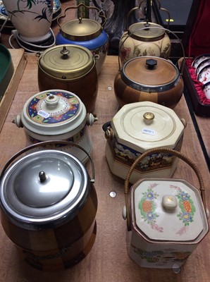 Lot 416 - Group of various biscuit barrels