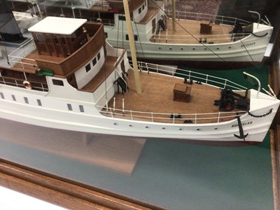 Lot 2067 - Large model boat in case