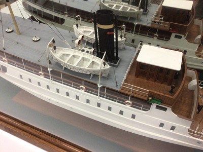Lot 2067 - Large model boat in case