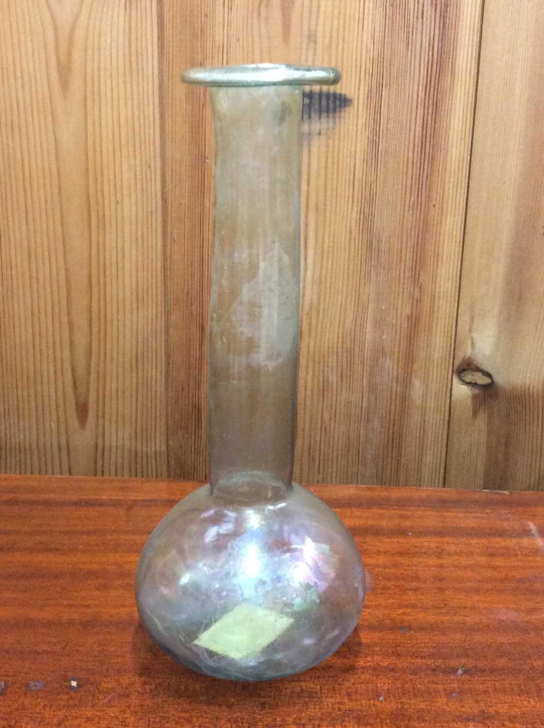 Lot 454 - Ancient glass bottle vase