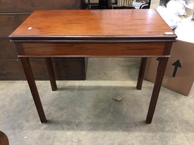 Lot 1031 - Georgian mahogany Card table