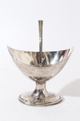 Lot 211 - Scarce late 18th century Irish Provincial silver sugar basket