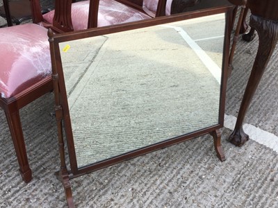 Lot 941 - 19th Century mahogany free standing dressing mirror