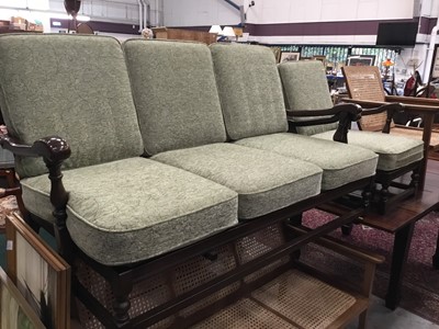 Lot 958 - Ercol sofa and armchair