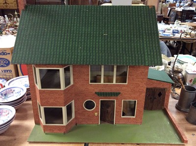 Lot 432 - Scratch built dolls house and furniture