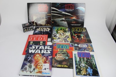 Lot 1144 - One box of assorted annuals, film magazines and others including Star Wars