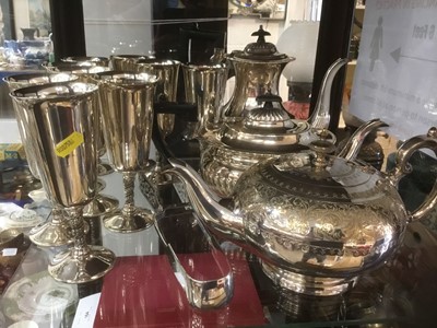Lot 180 - Group of silver plate
