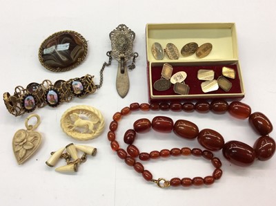 Lot 698 - Group antique and later jewellery