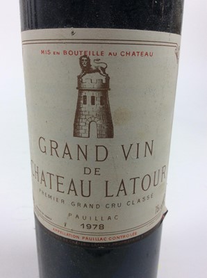 Lot 58 - Wine - one bottle, Chateau Latour Pauillac 1978