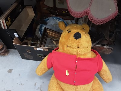 Lot 38 - Group of LP's, toys including Winnie the Pooh and sundries