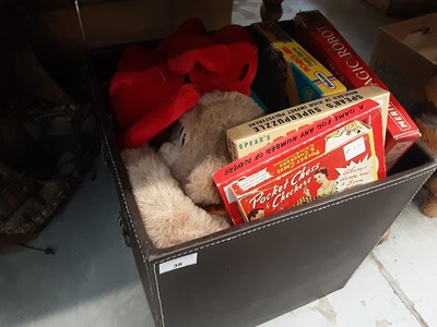 Lot 38 - Group of LP's, toys including Winnie the Pooh and sundries