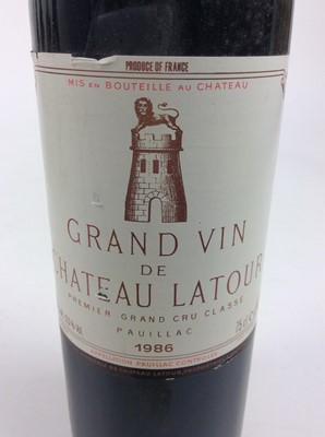 Lot 59 - Wine - one bottle, Chateau Latour Pauillac 1986