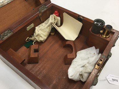 Lot 1875 - A ‘Hezzanith’ sextant in mahogany case, supplied by Capt. O. M. Watts