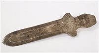 Lot 445 - Interesting silver bookmark with engraved...