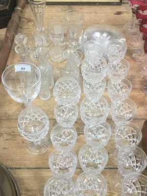Lot 62 - Elizabeth II 1953 Coronation finely engraved glass together with a group of other cut glassware by Stuart crystal