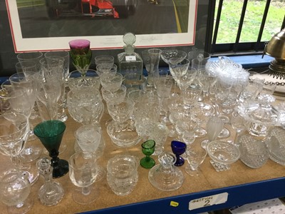 Lot 72 - Large group of Georgian and later cut glassware