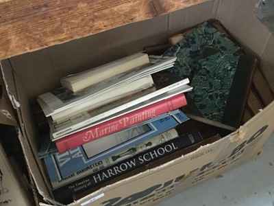 Lot 85 - Three boxes of assorted books to include antique reference books and others
