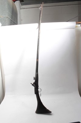 Lot 393 - Antique Arab jazel flintlock musket