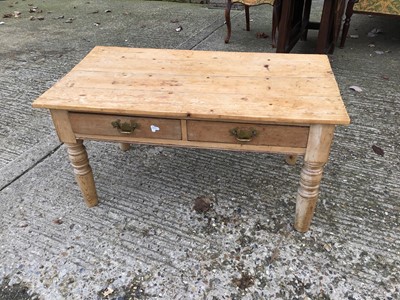 Lot 1023 - Pine two drawer coffee table