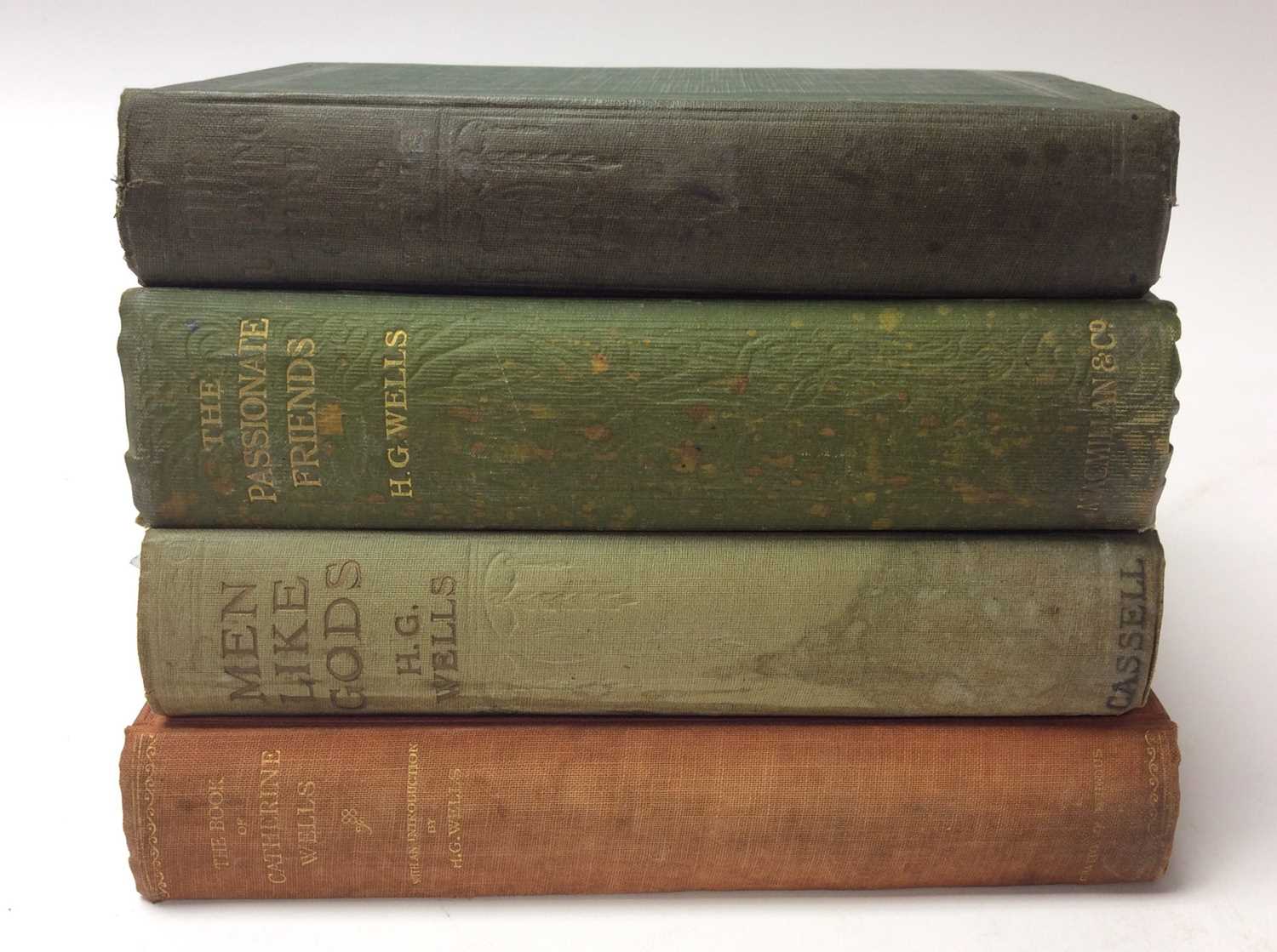 Lot 1241 - Four signed H G Wells books