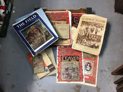 Lot 476 - Box of ephemera, including Royal memorabilia, Illustrated London News, Holly Leaves, etc