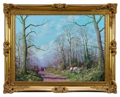 Lot 1038 - John Caesar Smith oil on canvas hunting scene