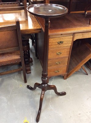 Lot 930 - 1920s mahogany torchere stand.