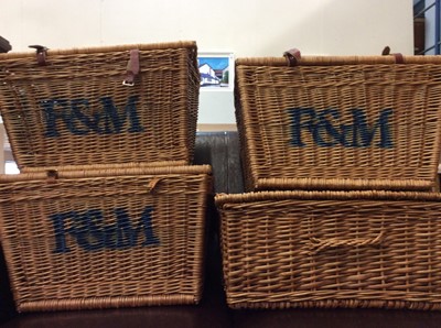 Lot 994 - Three Fortnum & Mason wicker hampers and one other