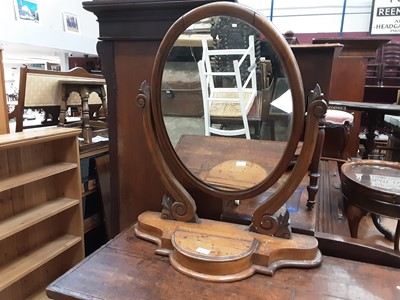 Lot 1008 - Victorian mahogany swing mirror