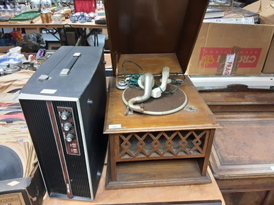 Lot 286 - Bush Radiogram together with an oak cased Gramophone (2)