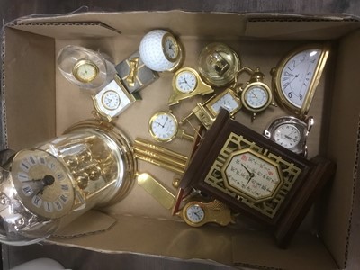 Lot 200 - Collection of miniature clocks