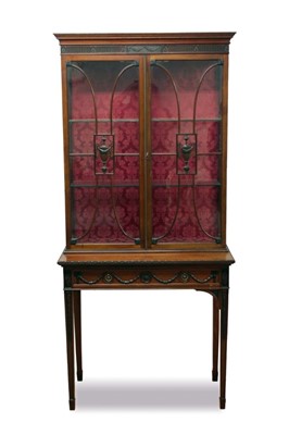 Lot 745 - Good quality Edwardian Neoclassical Revival mahogany cabinet on stand