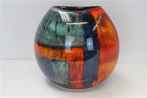 Lot 2067 - Poole Pottery studio vase with Delphis-style...