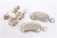 Lot 479 - Three Edwardian silver sovereign cases of...