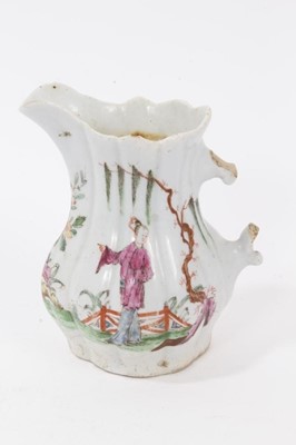 Lot 53 - Early Worcester cream jug
