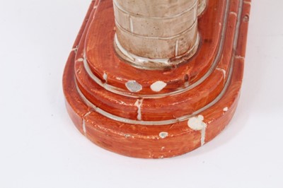 Lot 51 - Staffordshire castle spill vase