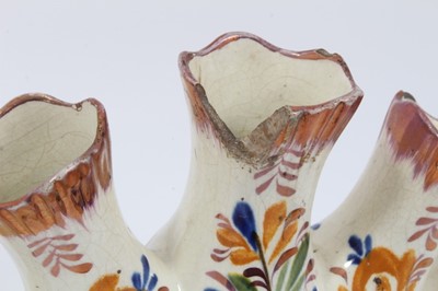 Lot 27 - Near pair of pearlware tulip vases