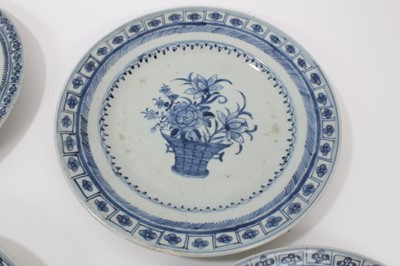 Lot 21 - Five 18th century Chinese export plates
