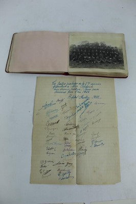 Lot 1072 - WW1 Military autograph albums including good real photographic postcards, verses, sketches etc.