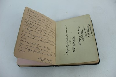 Lot 1072 - WW1 Military autograph albums including good real photographic postcards, verses, sketches etc.