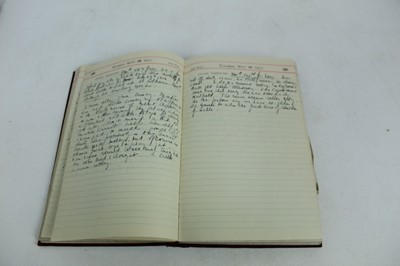 Lot 1078 - WW1 British Nurse;s diaries 1915-18. Sister Lillian C A Robison.  Handwritten account of her time as Military nurse accompanied by letters, entertainment programmes , Meerut British hospital menu e...