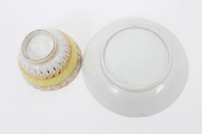 Lot 78 - A pair of Derby yellow ground saucer dishes, and other items