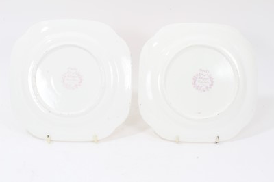 Lot 79 - A pair of Spode yellow ground plates, circa 1825